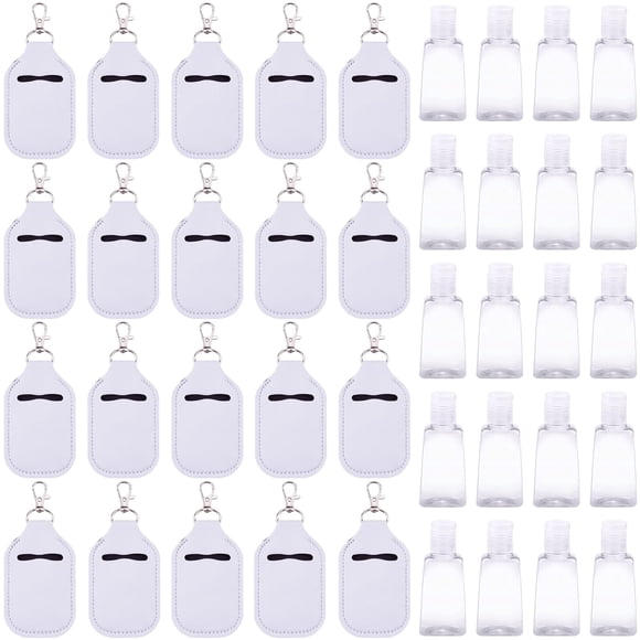 Juego de soportes para desinfectante de manos Duufin, 40 piezas con 20 botellas