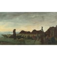 thumbnail image 2 of Alexander Evgenievich Yakovlev 24x16 Black Ornate Framed Double Matted Museum Art Print Titled: Nomads in the Region of Meshed (1932), 2 of 5