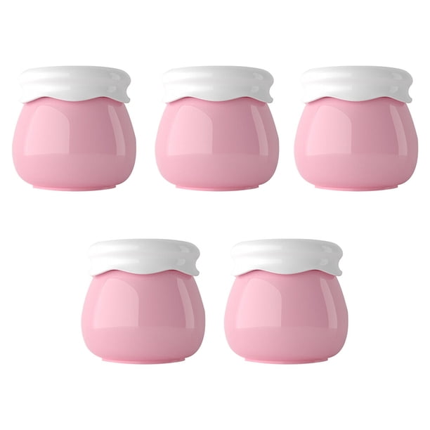 minibotellas de viaje para cosméticos, portátiles, vacías, para loción, crema y maquillaje (rosa)