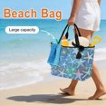 thumbnail image 3 of Sea Starfish Beach Bag for Women, Large Breathable Mesh Beach Tote Bag, Watercolor Ocean Starfish Summer Blue Sandproof Lightweight Travel Bags for Vacation Picnic Swimming Pool 15.7"x15.7"x9.1", 3 of 9