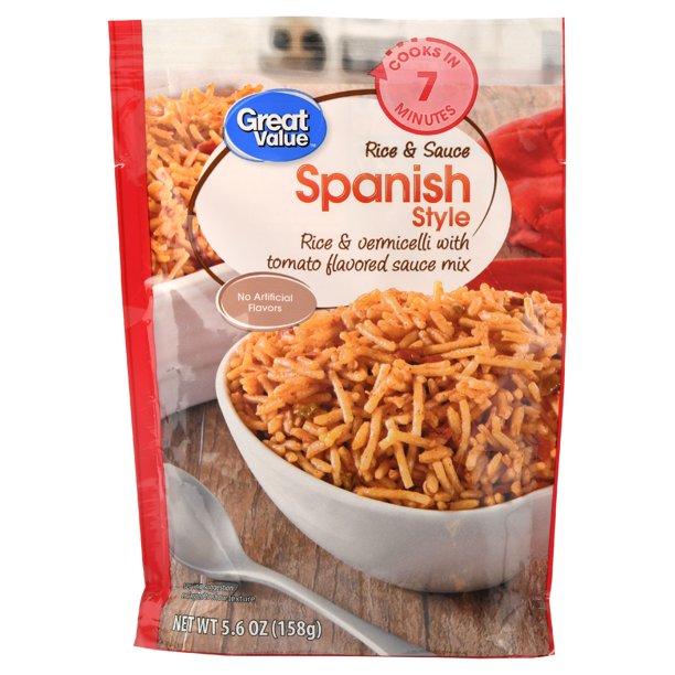 (3 Pack) Great Value Rice & Sauce, Spanish Style, 5.6 oz