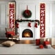 thumbnail image 3 of Decoraciones de Puerta de Navidad Cortinas de Puerta de Pareja de Navidad Personalizadas Decoración de Fiesta Cortina Bandera de Navidad Paño de Fondo Decoración de Luz de Navidad Estilo Decoraciones, 3 of 6