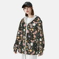 thumbnail image 3 of Vsdgher Sweat à Capuche Imprimé Floral Insectes pour Hommes Femmes, Manches Longues Protection Solaire Pêche Course Natation-3TG, 3 of 7