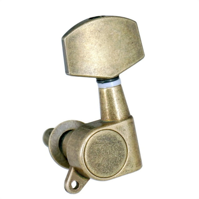 ruzhgo 6 Pieces Tuning Pegs Professional Tuner Key Music Instrument Fitting Adjusting Handle Strings Roller Guitar Parts for Replace Type 1 Type 1