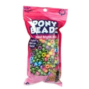 Plastic Pony Pearl Bright Beads