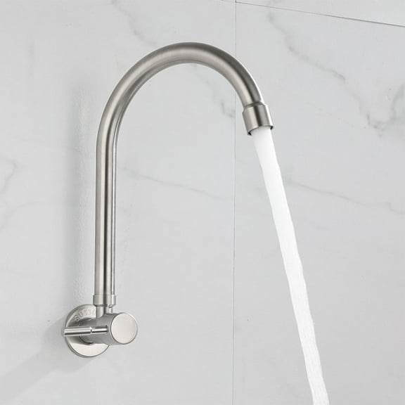 Fakrich Kitchen Faucet,  Stainless Steel Sink Faucet,Single Level Kitchen Sink Faucets for Kitchen Sink, Bar, Farmhouse, Laundry,L