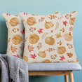 thumbnail image 2 of Fall Pillow Covers 18x18 Set of 2, Pumpkin and Maple Leaf Decorative Outdoor Throw Pillowcase Linen Autumn Orange Pumpkiin Thanksgiving Cushion Cover for Sofa Couch Living Room Bed Decor, 2 of 6