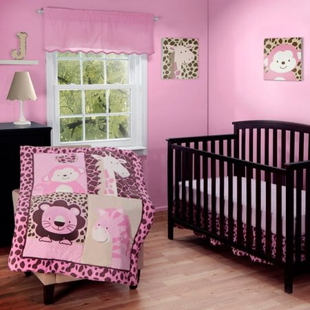 Baby Boom Jungle Friends 3pc Crib Bedding Set
