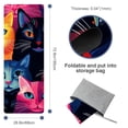 thumbnail image 4 of Cat Gym Towels with Storage Bag, 72.8"x26.8", Yoga, Pilates, Fitness - Yoga Towels, Gym Towel, Yoga Blanket Included, 4 of 6