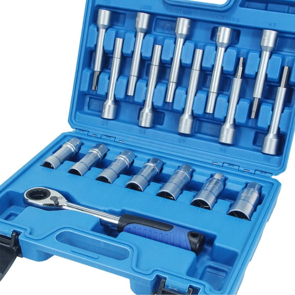 18PCS Steering Wheel Hub Suspension Shock Absorber Strut Nut Removal Tool Socket Set