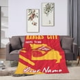 thumbnail image 2 of Custom Kansas City Blanket Gifts for Men Women Personalized Fans Add Name and Number Throw Blankets, 30" X 40",40" X 50", 50" X 60", 60" X 80", 2 of 6
