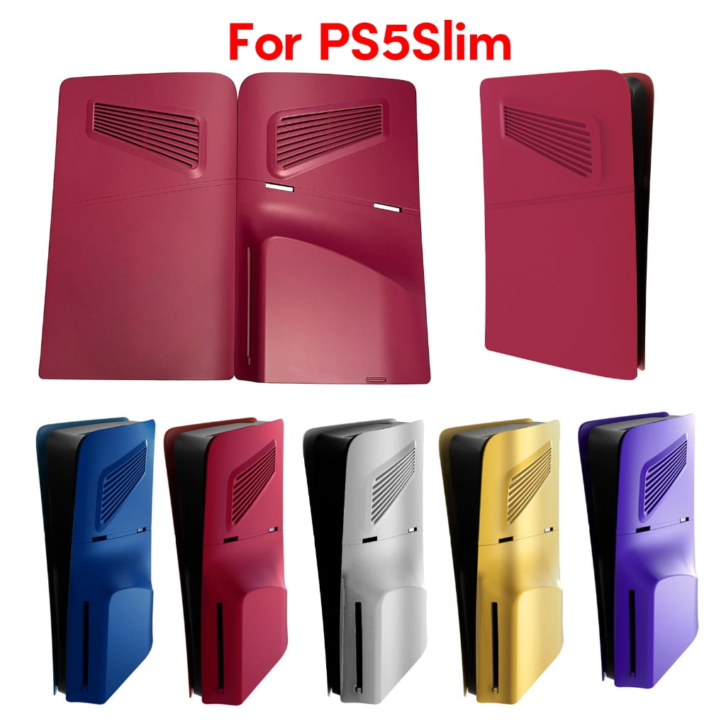 Faceplate Cover Plate with Vent Game Console Host Protective Panel Hard Shell for PS 5 Slim Disc Edition Dustproof Cover