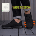 thumbnail image 4 of Men's Wide Fit Casual Sports Shoes Breathable Mesh Low-Top Running Sneakers Lightweight Cushioned Walking Shoes Comfortable for Wide Feet, 4 of 7