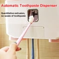 thumbnail image 6 of 3Types Hands Free Automatic Toothpaste Dispenser Toothbrush Cup Holder Set With Wall Mount Stand Bathroom Accessories Home Decor, 6 of 11
