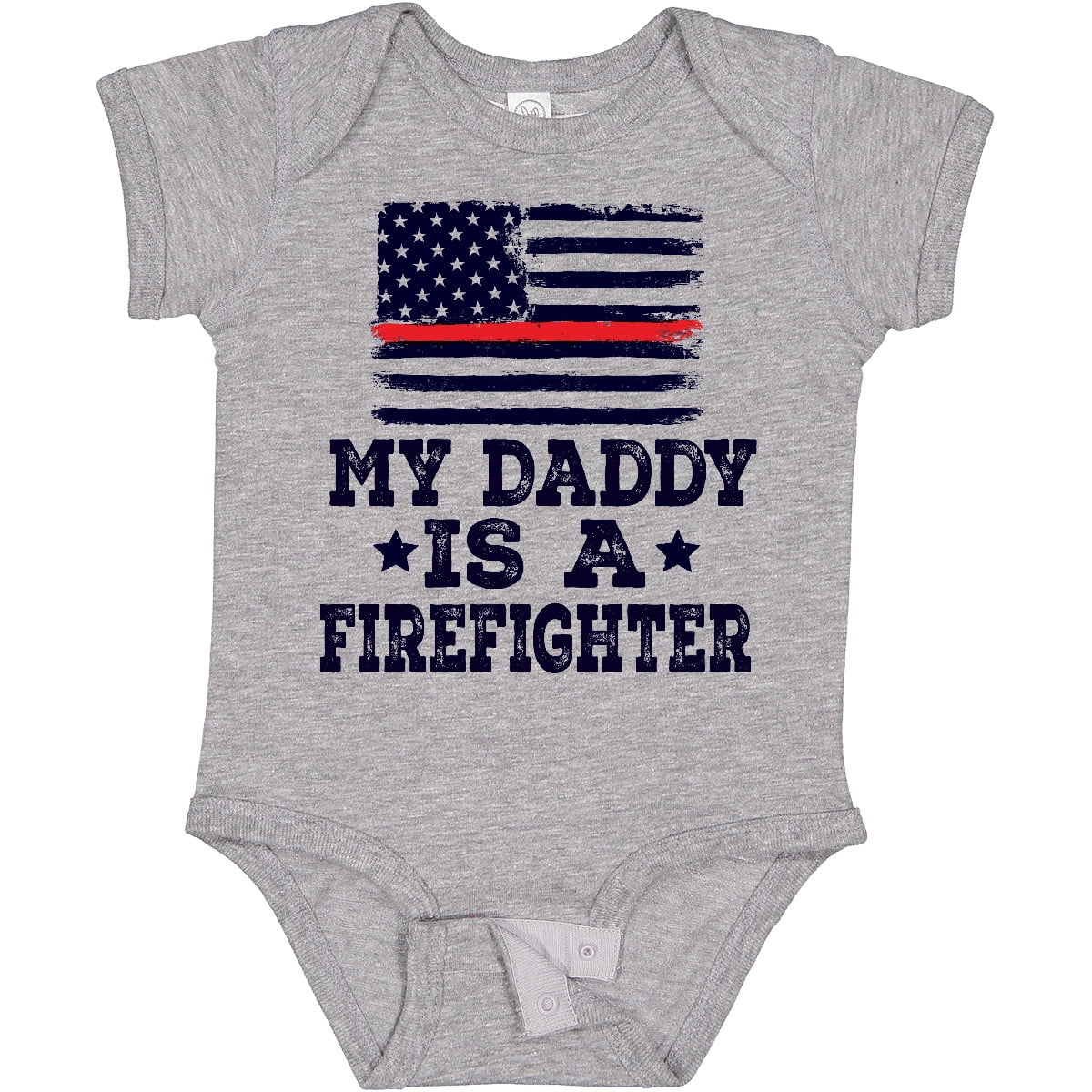 Inktastic Fireman Daddy is a Firefighter Boys or Girls Baby Bodysuit