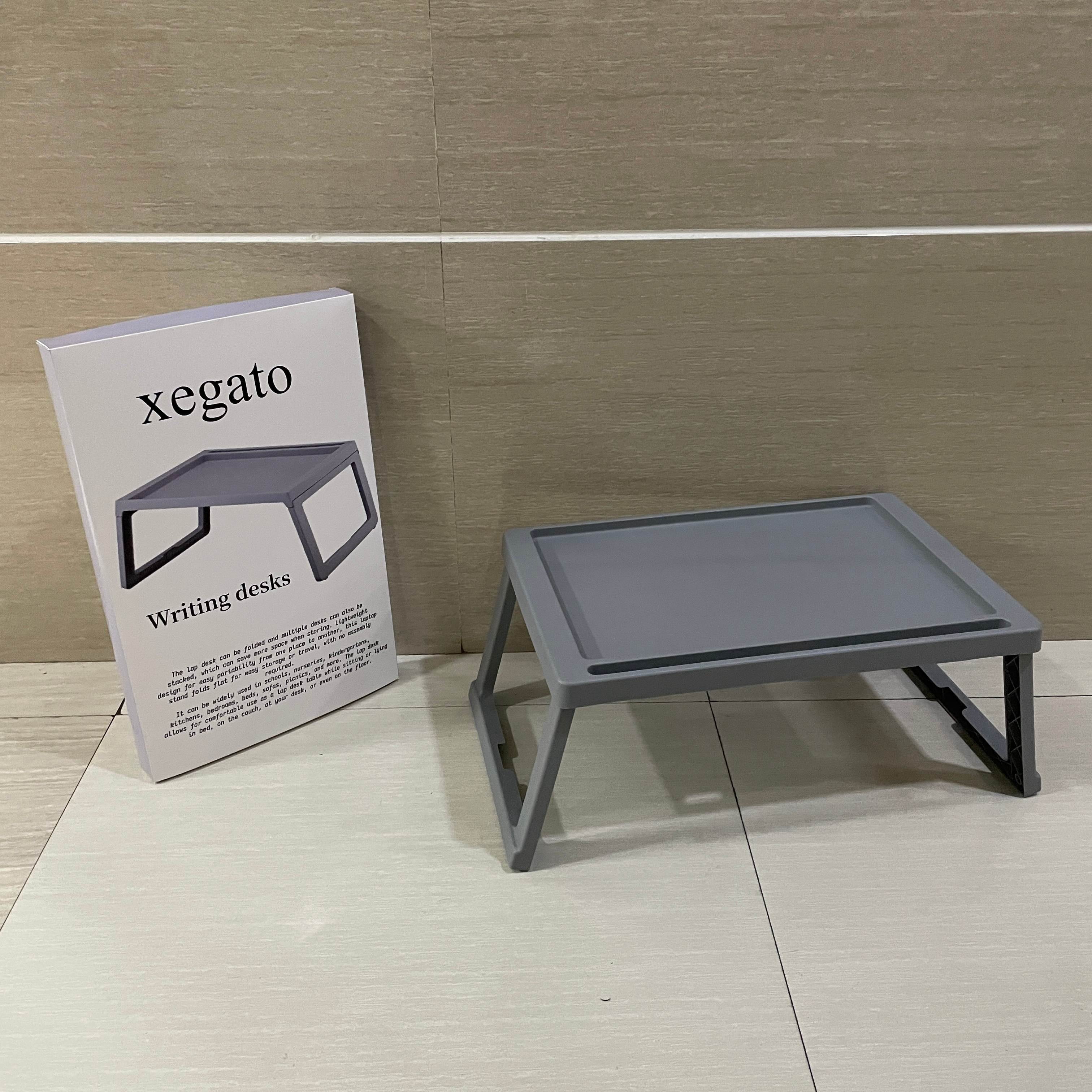 xegato Writing desks,Desk for Laptop - Foldable Laptop Desk for Bed and Couch, Portable and Lightweight Tablet Stand for Bed Breakfast, Working, Reading, and Writing