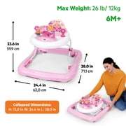 Bright Starts Adjustable Baby Walker with Activity Station, JuneBerry