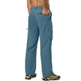 thumbnail image 6 of Little Donkey Andy Men's Quick Dry UPF 50+ Cargo Pants, Stretch Lightweight Outdoor Hiking Pants Gray Dawn XXXL, 6 of 7