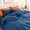 Navy Klein Blue, variant on NEXHOME PRO Duvet Cover Set 100% Washed Cotton 2 Pieces Linen Breathable Soft Durable Duvet Cover Bedding Set with Zipper Closure, Twin Size Forest Green (Comforter Not Included)
