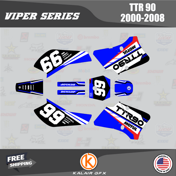Kalair GFX Graphics Kit for Yamaha TTR90 (2000-2008) Viper Series