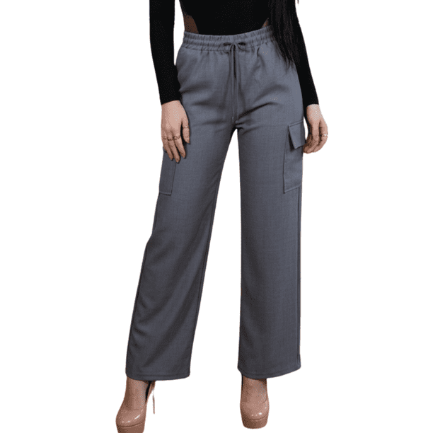 PANTALONES RELAJADOS PARA MUJER DE DISEÑO UNICO WIDE LEGS DE CINTURA ALTA