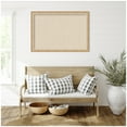 thumbnail image 3 of Kate and Laurel Framed Fabric Pinboard 39 x 27, Neutral Weave Printed Linen Modern Bulletin Board for Use as a Vision Board or Wall Organization, Eva Ombre Gold Narrow Frame, 3 of 8