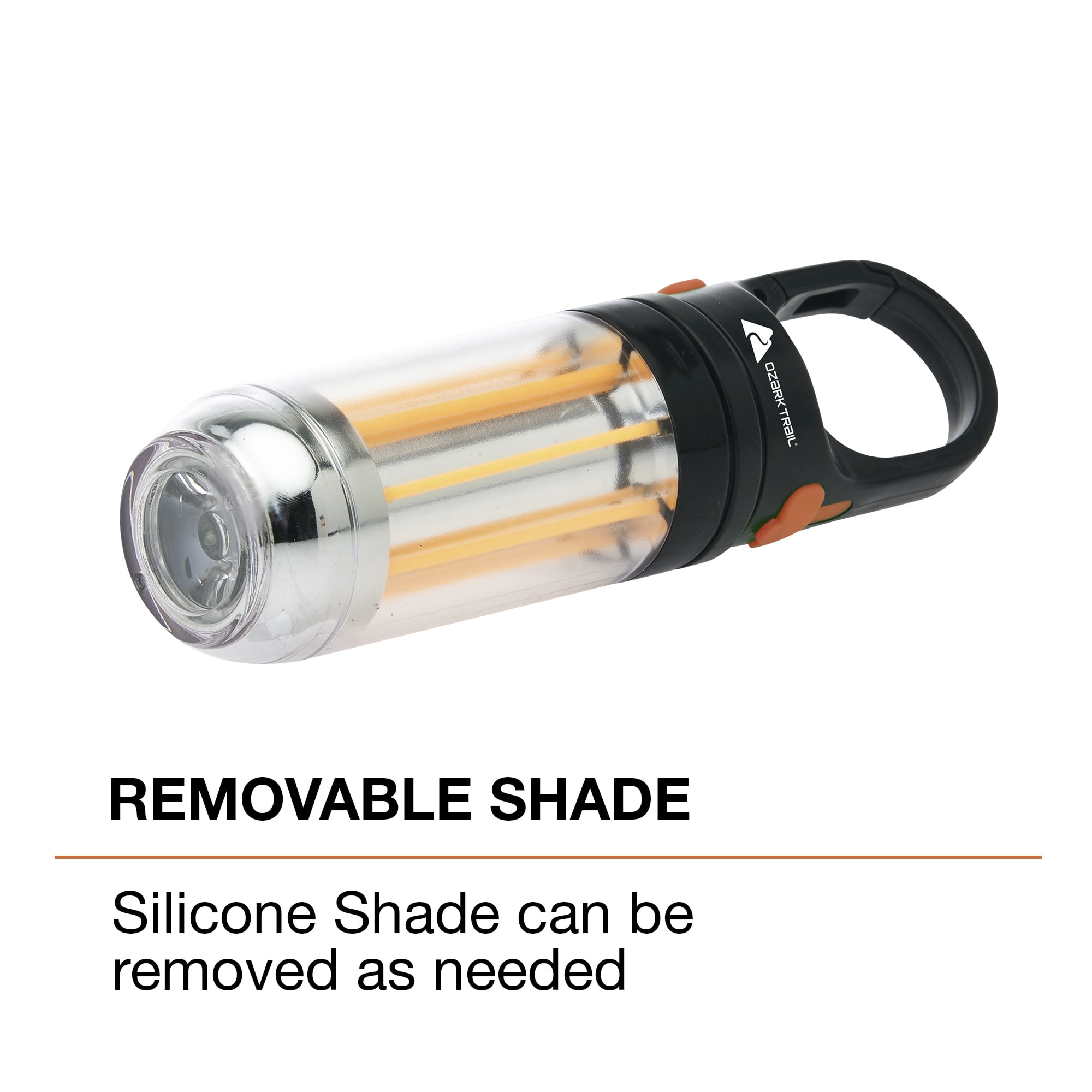Ozark Trail 250-Lumen Rechargeable Electric Camping Lantern, Mini Filament Lantern and Flashlight