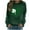 S3-Army Green, variant on successthop St.Patricks Day Sweatshirt Womens Wine Casual Crewneck Pullover Top Streetwear Long Sleeve Vacation Clothes