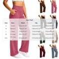 thumbnail image 3 of CQONEPT Leggings for Women High Stretch Wide Leg Yoga Pants Trendy Soft Comfy High Waisted Casual Fall Fashion Pants with Pockets, 3 of 7