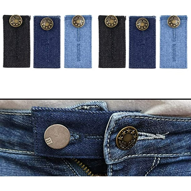 Ensemble d'extension de taille réglable pour jeans, bouton d