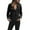 Black, variant on Womens Jacket Outwear Womens Ladies Jacket Casual Coat Up Zipper Women's Coat Womens Fall Jackets Black XXL