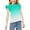 Mint Green2, variant on Lmnyox Girls Summer Shirts Ruffle Cap Sleeve Gradient Tee Shirt Kids Cute Crew Neck Casual Tunic Blouses