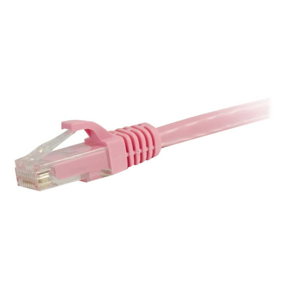 C2G 6in Cat6 Snagless Unshielded (UTP) Ethernet Network Patch Cable - Pink - patch cable - 6 in - pink
