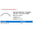 thumbnail image 2 of Rear Center Brake Hose - Compatible with 1966 - 1972 Ford F-100 RWD 1967 1968 1969 1970 1971, 2 of 2