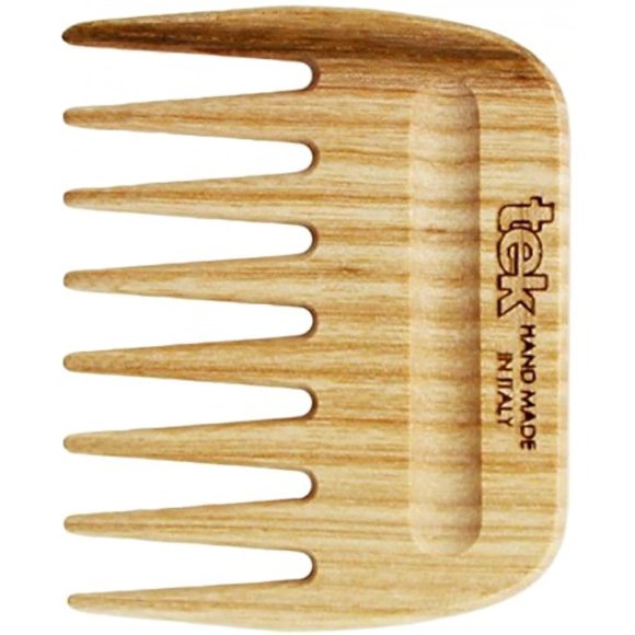 Cepillo de pelo TEK, rectangular, grande, madera de fresno natural