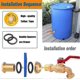 thumbnail image 2 of Rain Barrel Spigot, Brass Faucet Kit for Rain Water Barrel, 2 of 4