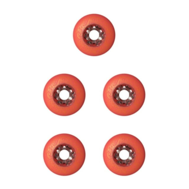 Wweixi 2 Pcs/ensemble Résistant à l'Usure et Très Élastique - Roues en PU Haute Densité pour Patinage en Ligne Roue Rouleau Rouge 76mm 5Ensemble