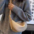 thumbnail image 3 of Bolso de hombro con forma de media luna para mujer bolso informal con cierre de cremallera bolso de viaje para mujer, 3 of 8