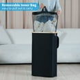 thumbnail image 5 of Efluky Slim Laundry Basket with Lid, Narrow Laundry Hamper with Removable Bag, Skinny Dirty Clothes Basket with Bamboo Handles for Bathroom, Bedroom & Laundry Room, 63L Black, 5 of 10