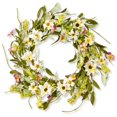 thumbnail image 1 of National Tree RAS-S8010 20 in. Décor de Couronne Florale - Fleurs Mélangées - Blanc et Violet, 1 of 1