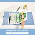 thumbnail image 5 of St-patrick's Day Man 2 Pack Pencil Pouches Zipper Pencil Case 3 Ring Pencil Pouch Cosmetic Bag, 5 of 6