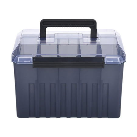 figatia Fishing Tackle Box Lure Box Lightweight Tackle Tray Practical Large Capacity Portable Fishing Accessories Container Organizer C
