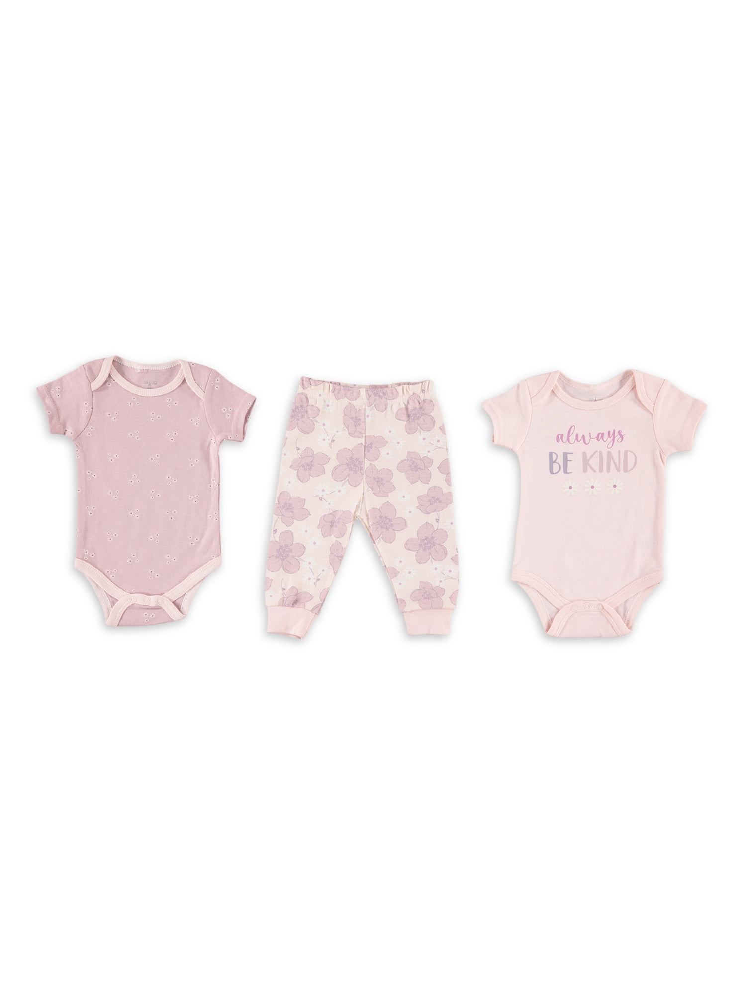 Le Top Bebe Baby Girl 3 PC Jogger Set, Sizes Newborn-9 Months