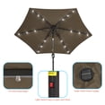 thumbnail image 5 of Sonerlic 7.5ft LED Patio Outdoor Shade Table Umbrella with Steel Frame for Yard,Garden,Park,Poolside and Deck,Taupe, 5 of 8