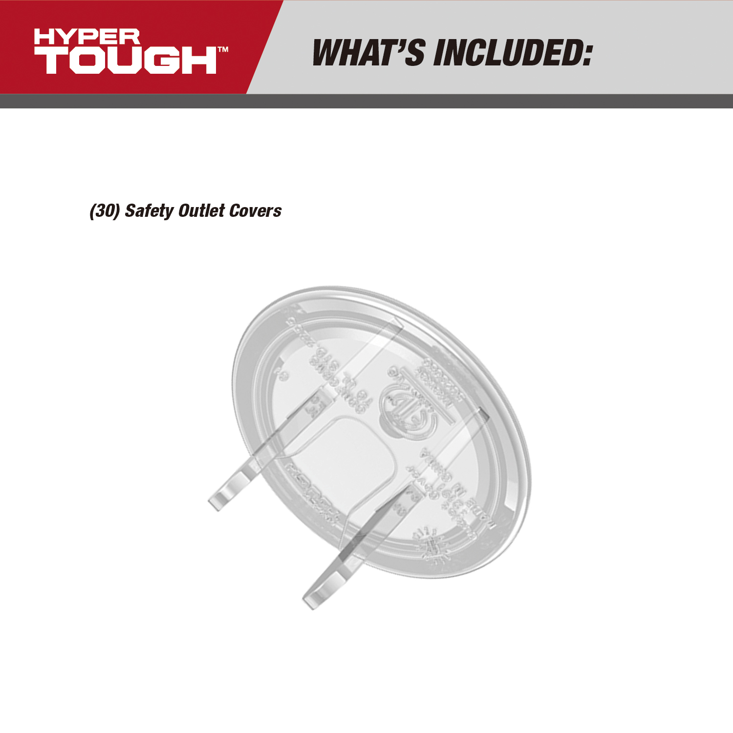 Hyper Tough Safety Outlet Covers 30-Pack photo 4