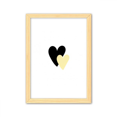 thumbnail image 1 of Corazon doble cita handwrite Cuadro de madera decorativa marco de casa A4, 1 of 3