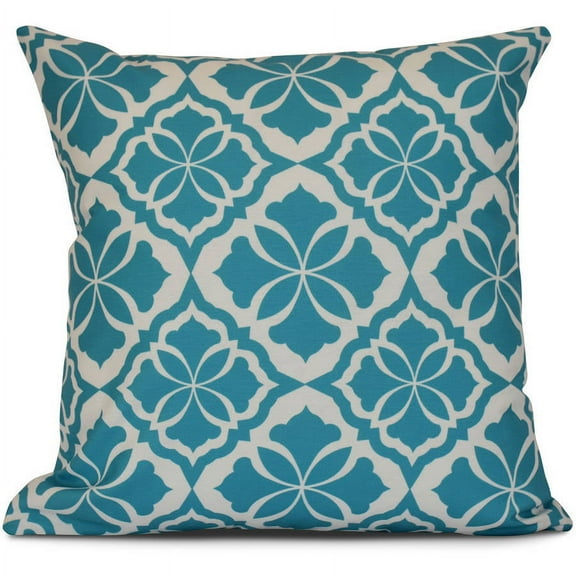 Simply Daisy, Tiki Square, Geometric Print Outdoor Pillow
