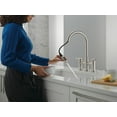 thumbnail image 4 of Delta 39876Lf Nicoli 1.8 GPM Single Hole Pull Down Bridge Kitchen Faucet - Chrome, 4 of 7