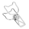 thumbnail image 3 of 20 clips de papel, atractivos, decorativos, estables, fiables, con diseño hueco, elegantes, reutilizables, para oficina, color plateado., 3 of 14