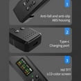 thumbnail image 3 of yeacher Portable Geiger Counter with 0.96" TFT Display, Real-Time X/γ/β Radiation Detection, Customizable Alarms, Type-C Charging, 400mAh Battery, Durable ABS Design, Black, 3 of 6